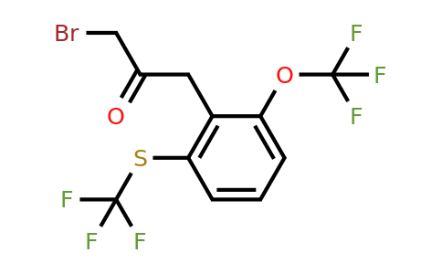 1805762-15-5 | 1-Bromo-3-(2-(trifluoromethoxy)-6-(trifluoromethylthio)phenyl)propan-2-one