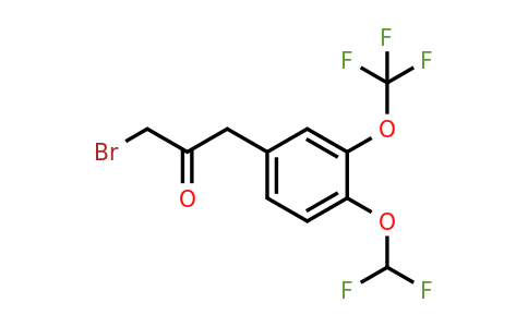1805762-16-6 | 1-Bromo-3-(4-(difluoromethoxy)-3-(trifluoromethoxy)phenyl)propan-2-one
