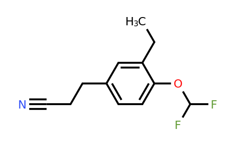 1805762-37-1 | 4-(Difluoromethoxy)-3-ethylphenylpropanenitrile