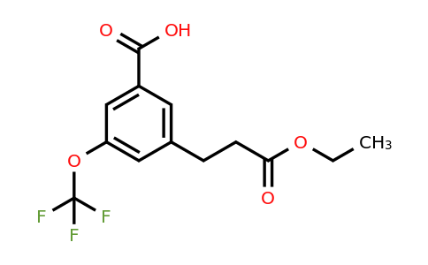 1805762-44-0 | 3-(3-Ethoxy-3-oxopropyl)-5-(trifluoromethoxy)benzoic acid