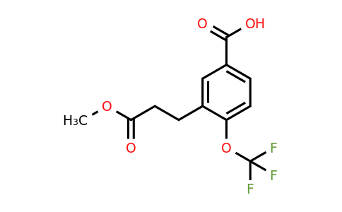 1805762-50-8 | 3-(3-Methoxy-3-oxopropyl)-4-(trifluoromethoxy)benzoic acid