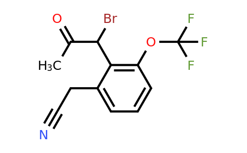 1805762-60-0 | 2-(1-Bromo-2-oxopropyl)-3-(trifluoromethoxy)phenylacetonitrile
