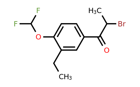 1805762-72-4 | 2-Bromo-1-(4-(difluoromethoxy)-3-ethylphenyl)propan-1-one