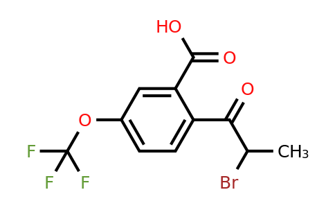 1805762-86-0 | 2-(2-Bromopropanoyl)-5-(trifluoromethoxy)benzoic acid