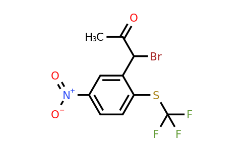 1805762-93-9 | 1-Bromo-1-(5-nitro-2-(trifluoromethylthio)phenyl)propan-2-one