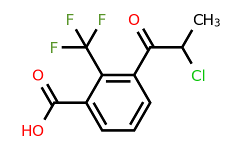 1805763-10-3 | 3-(2-Chloropropanoyl)-2-(trifluoromethyl)benzoic acid