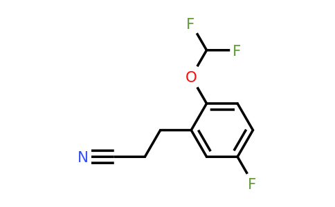 1805763-18-1 | 2-(Difluoromethoxy)-5-fluorophenylpropanenitrile