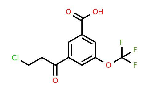 1805763-21-6 | 3-(3-Chloropropanoyl)-5-(trifluoromethoxy)benzoic acid