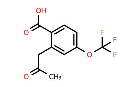 1805763-34-1 | 2-(2-Oxopropyl)-4-(trifluoromethoxy)benzoic acid
