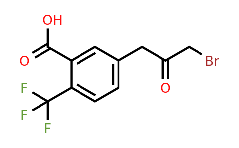 1805763-38-5 | 5-(3-Bromo-2-oxopropyl)-2-(trifluoromethyl)benzoic acid