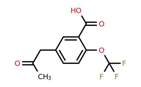 1805763-39-6 | 5-(2-Oxopropyl)-2-(trifluoromethoxy)benzoic acid
