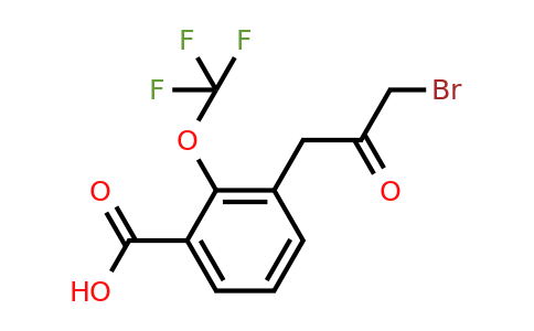 1805763-46-5 | 3-(3-Bromo-2-oxopropyl)-2-(trifluoromethoxy)benzoic acid