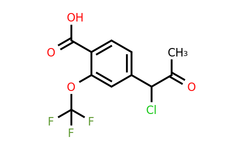 1805763-51-2 | 4-(1-Chloro-2-oxopropyl)-2-(trifluoromethoxy)benzoic acid