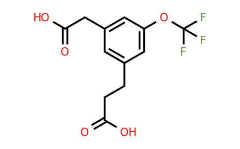 1805763-60-3 | 3-(2-Carboxyethyl)-5-(trifluoromethoxy)phenylacetic acid