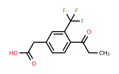 1805763-75-0 | 4-Propionyl-3-(trifluoromethyl)phenylacetic acid