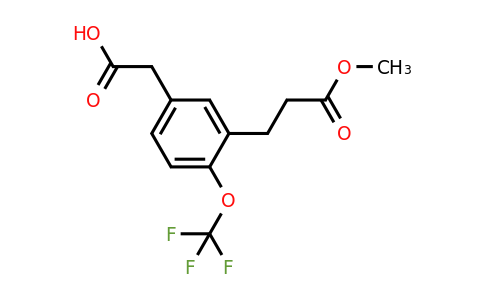 1805763-79-4 | 3-(3-Methoxy-3-oxopropyl)-4-(trifluoromethoxy)phenylacetic acid