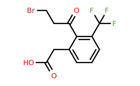 1805763-89-6 | 2-(3-Bromopropanoyl)-3-(trifluoromethyl)phenylacetic acid