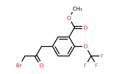 1805764-06-0 | Methyl 5-(3-bromo-2-oxopropyl)-2-(trifluoromethoxy)benzoate