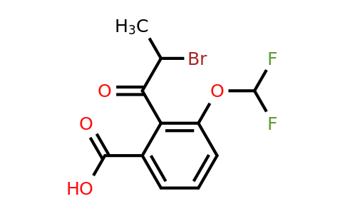 1805764-09-3 | 2-(2-Bromopropanoyl)-3-(difluoromethoxy)benzoic acid