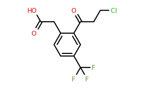 1805764-10-6 | 2-(3-Chloropropanoyl)-4-(trifluoromethyl)phenylacetic acid
