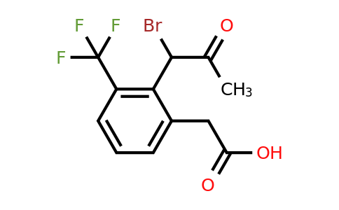 1805764-29-7 | 2-(1-Bromo-2-oxopropyl)-3-(trifluoromethyl)phenylacetic acid