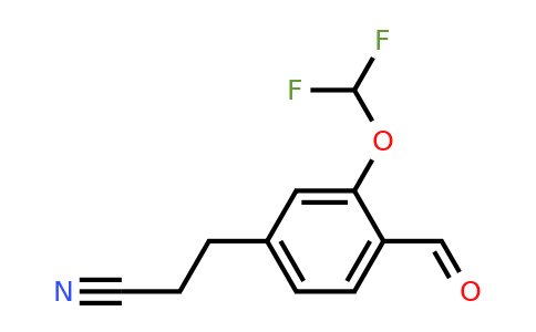 1805764-31-1 | 3-(Difluoromethoxy)-4-formylphenylpropanenitrile
