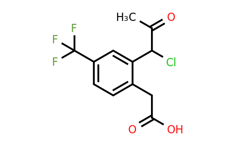 1805764-47-9 | 2-(1-Chloro-2-oxopropyl)-4-(trifluoromethyl)phenylacetic acid