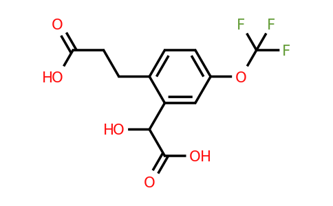1805764-62-8 | 2-(2-Carboxyethyl)-5-(trifluoromethoxy)mandelic acid