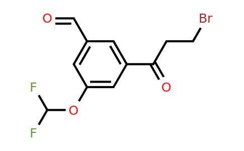 1805764-66-2 | 3-(3-Bromopropanoyl)-5-(difluoromethoxy)benzaldehyde