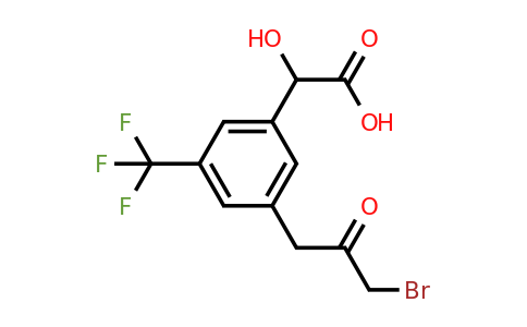1805764-68-4 | 3-(3-Bromo-2-oxopropyl)-5-(trifluoromethyl)mandelic acid