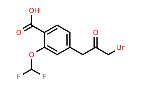 4-(3-Bromo-2-oxopropyl)-2-(difluoromethoxy)benzoic acid