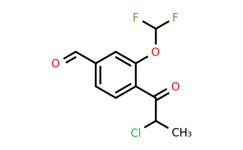 1805764-76-4 | 4-(2-Chloropropanoyl)-3-(difluoromethoxy)benzaldehyde