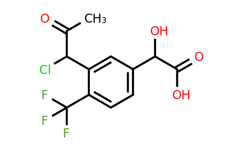 1805764-78-6 | 3-(1-Chloro-2-oxopropyl)-4-(trifluoromethyl)mandelic acid