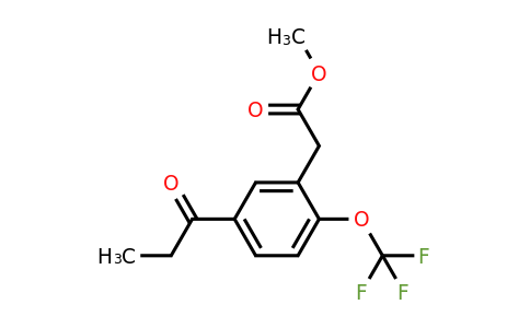 1805764-96-8 | Methyl 5-propionyl-2-(trifluoromethoxy)phenylacetate