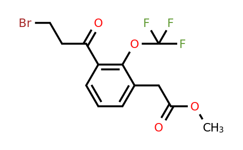 1805764-98-0 | Methyl 3-(3-bromopropanoyl)-2-(trifluoromethoxy)phenylacetate