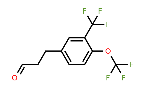 1805765-11-0 | 3-(4-(Trifluoromethoxy)-3-(trifluoromethyl)phenyl)propanal