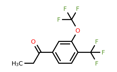 1805765-19-8 | 1-(3-(Trifluoromethoxy)-4-(trifluoromethyl)phenyl)propan-1-one