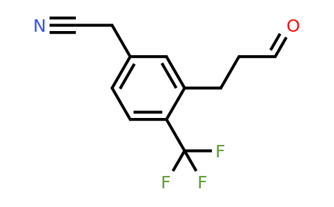 1805765-22-3 | 3-(3-Oxopropyl)-4-(trifluoromethyl)phenylacetonitrile