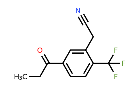 1805765-25-6 | 5-Propionyl-2-(trifluoromethyl)phenylacetonitrile