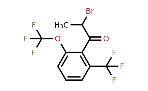 1805765-26-7 | 2-Bromo-1-(2-(trifluoromethoxy)-6-(trifluoromethyl)phenyl)propan-1-one