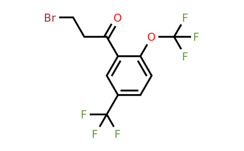 1805765-27-8 | 3-Bromo-1-(2-(trifluoromethoxy)-5-(trifluoromethyl)phenyl)propan-1-one