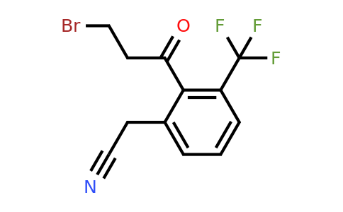1805765-32-5 | 2-(3-Bromopropanoyl)-3-(trifluoromethyl)phenylacetonitrile