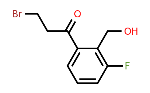1805765-34-7 | 3-Bromo-1-(3-fluoro-2-(hydroxymethyl)phenyl)propan-1-one