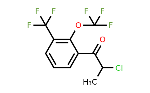 1805765-39-2 | 2-Chloro-1-(2-(trifluoromethoxy)-3-(trifluoromethyl)phenyl)propan-1-one