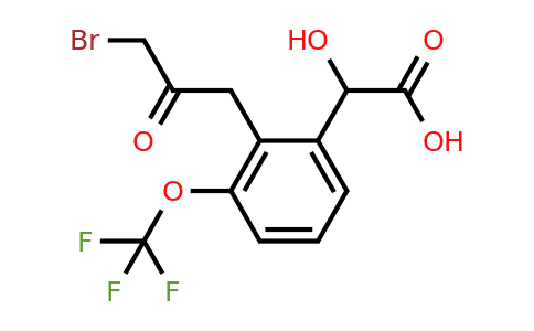 1805765-41-6 | 2-(3-Bromo-2-oxopropyl)-3-(trifluoromethoxy)mandelic acid