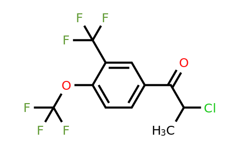 1805765-45-0 | 2-Chloro-1-(4-(trifluoromethoxy)-3-(trifluoromethyl)phenyl)propan-1-one