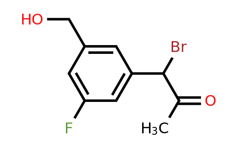 1805765-47-2 | 1-Bromo-1-(3-fluoro-5-(hydroxymethyl)phenyl)propan-2-one