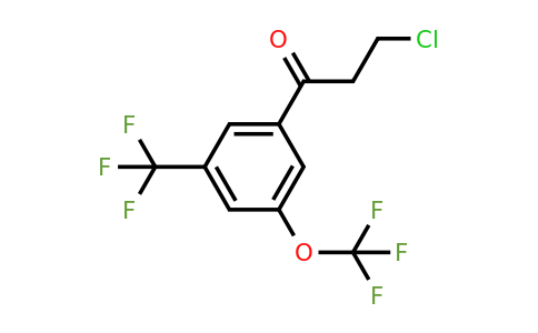 1805765-49-4 | 3-Chloro-1-(3-(trifluoromethoxy)-5-(trifluoromethyl)phenyl)propan-1-one