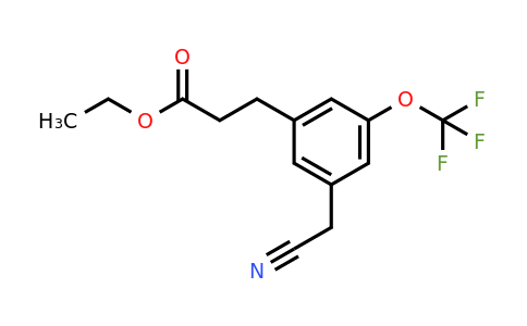 1805765-54-1 | Ethyl 3-(3-(cyanomethyl)-5-(trifluoromethoxy)phenyl)propanoate