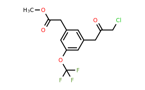 1805765-59-6 | Methyl 3-(3-chloro-2-oxopropyl)-5-(trifluoromethoxy)phenylacetate